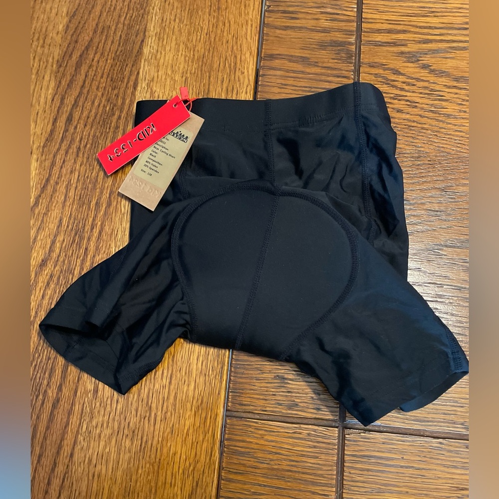 KID-1230 Boys Black Cycling Shorts